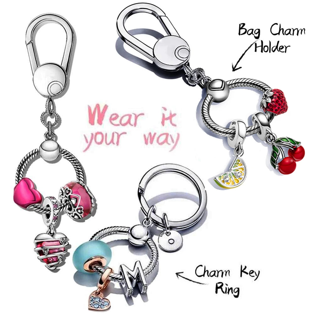 Keychain charm holder sale