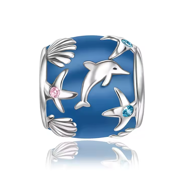 Shell & Dolphin Charm