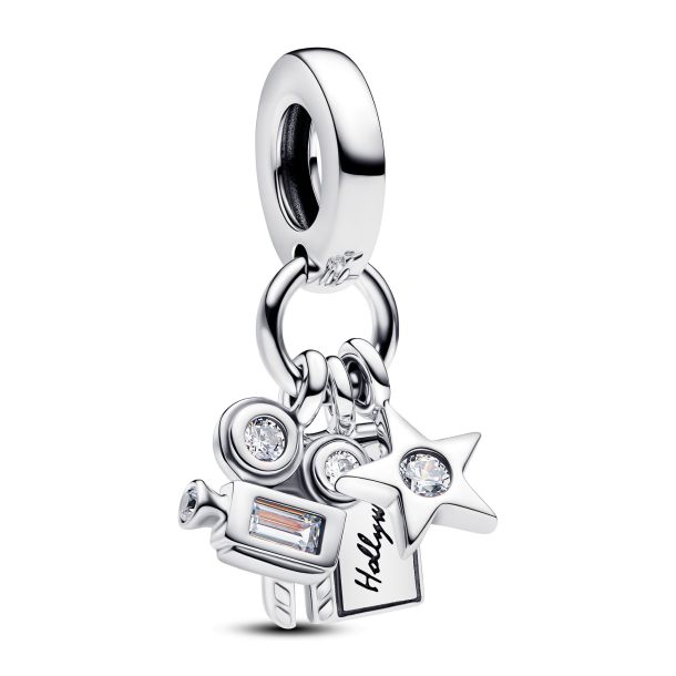 Hollywood Symbols Triple Dangle Charm