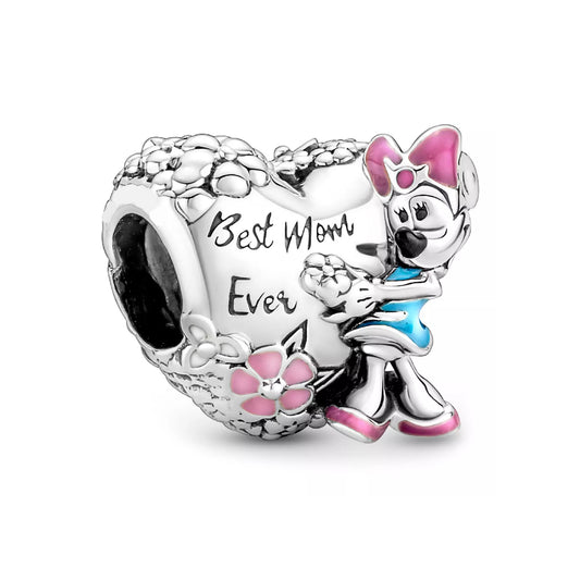 Minnie Mother's Day Heart Charm