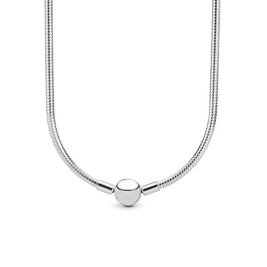 Ball Clasp Snake Chain Necklace