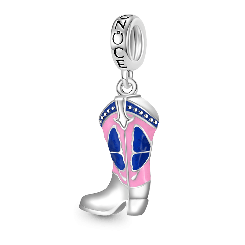 Western Cowboy Boots Dangle Charm