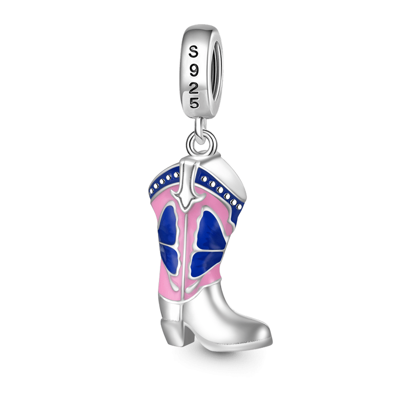 Western Cowboy Boots Dangle Charm