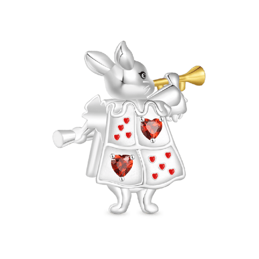 Alice in Wonderland White Rabbit Charm