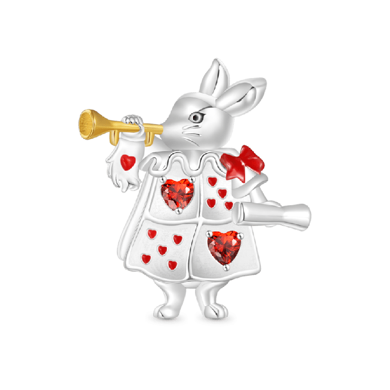 Alice in Wonderland White Rabbit Charm