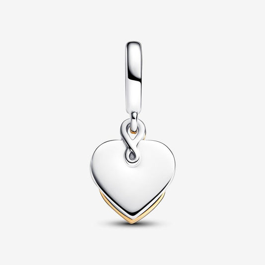 Engravable Mum Double Dangle Charm - Gold