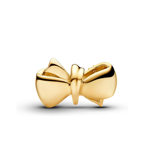 Sparkling Bow Charm - Gold Plated