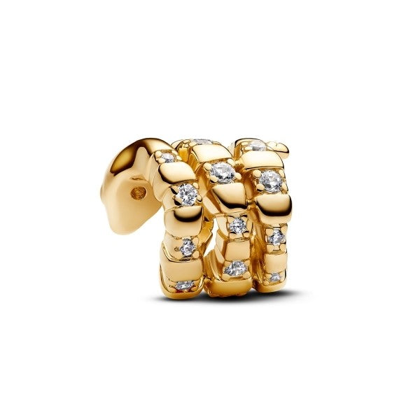 Chinese Year of the Snake Charm - Gold