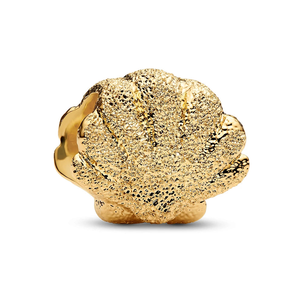 Textured Seashell Mini Charm - Gold (Copy)