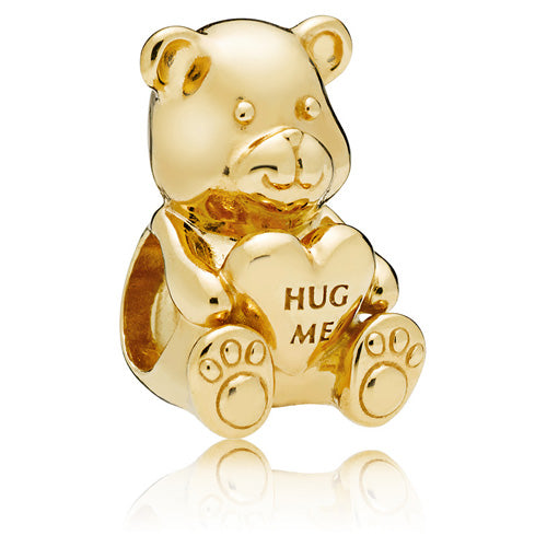 Theodore Bear Charm - Gold