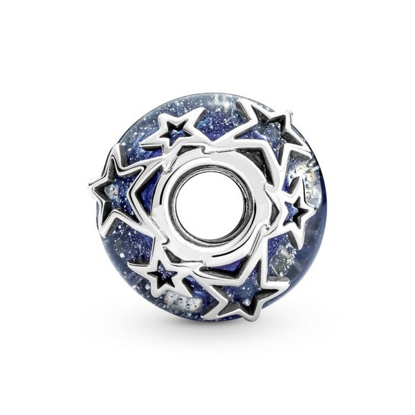 Galaxy Blue & Star Murano Bead
