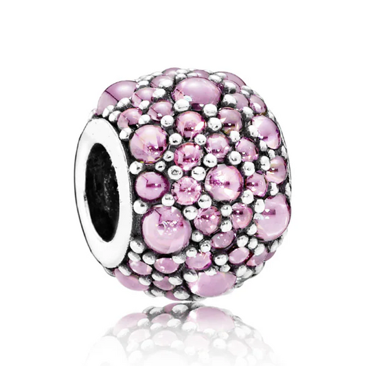 Shimmering Droplets Charm - Pink