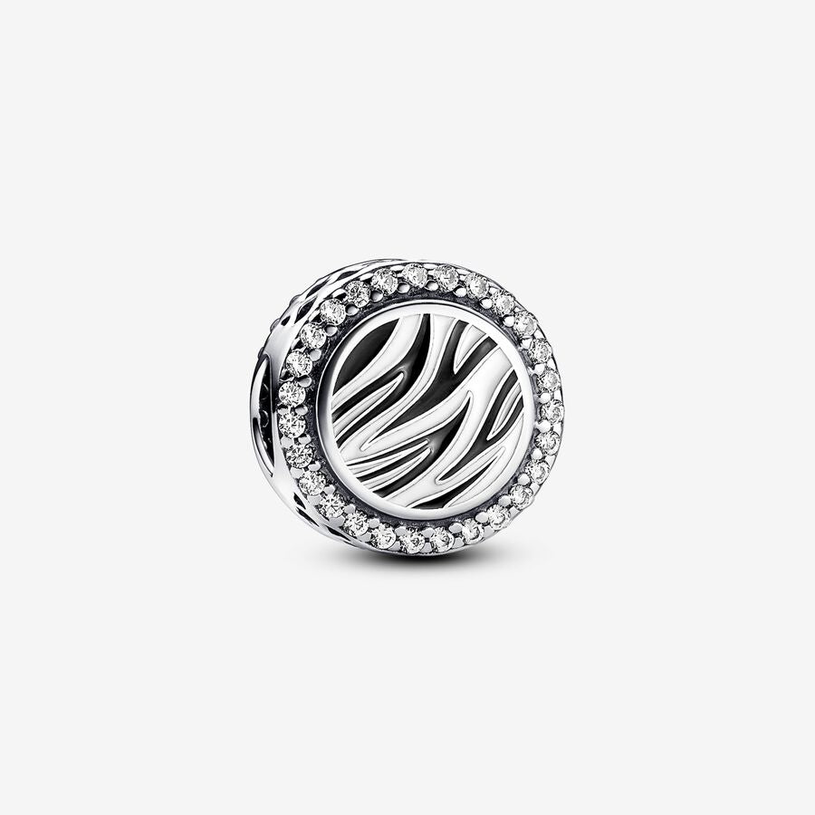 Zebra Stripes Sparkling Charm Forever Charms