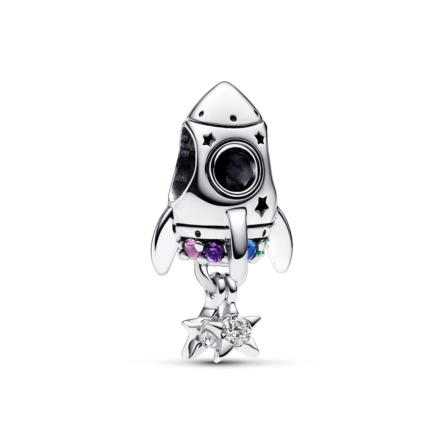 Space Love Rocket Charm