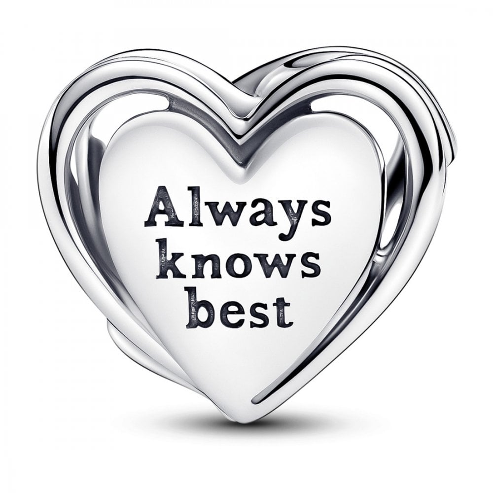 Openwork Mum & Heart Charm