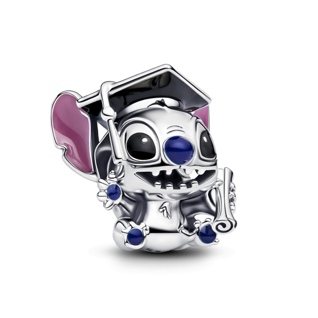 Lilo and Stitch Graduation Stitch Charm