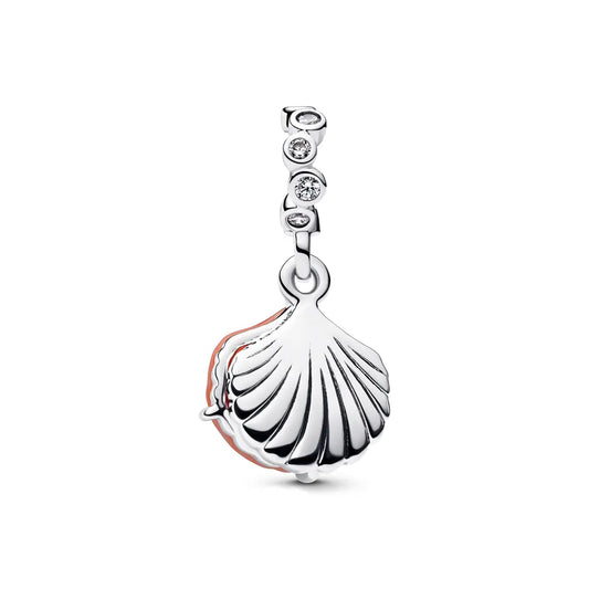 Coral-coloured Shell Double Dangle Charm