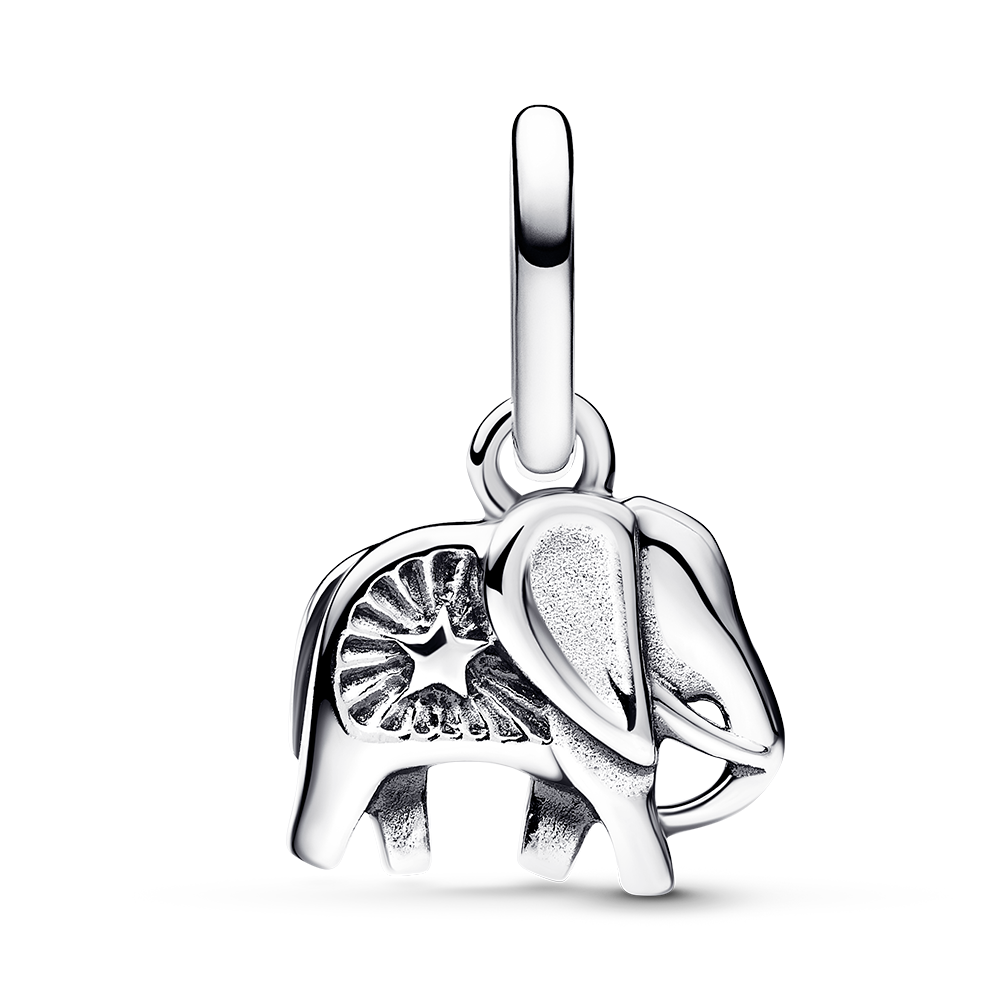 Turquoise Elephant Dangle Mini Charm