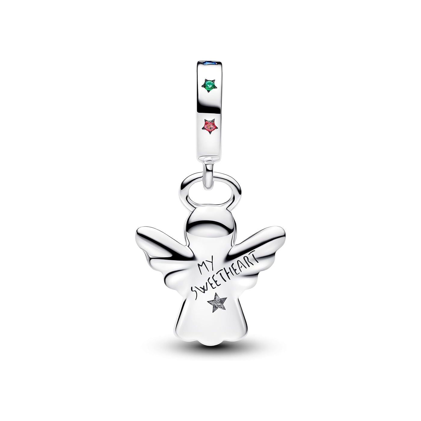 Winged Gingerbread Man Dangle Charm