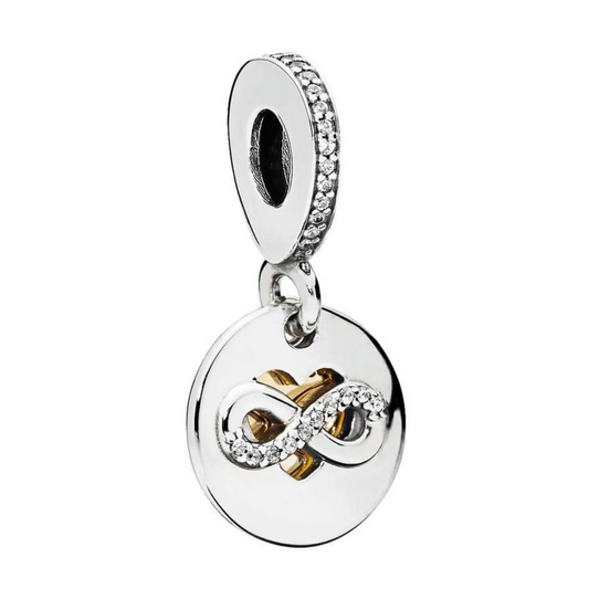 Heart of Infinity Double Dangle Charm