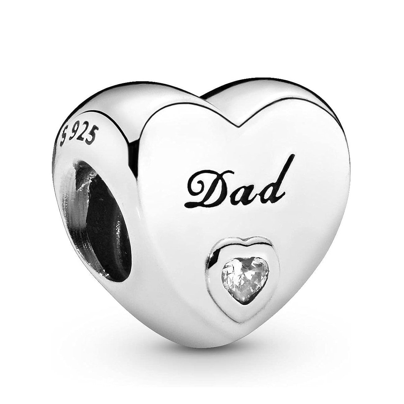Dad Heart Charm