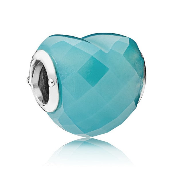 Shape of Love Charm - Blue