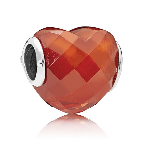 Shape of Love Charm - Orange