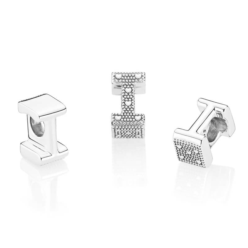 Open Letter Alphabet Charm