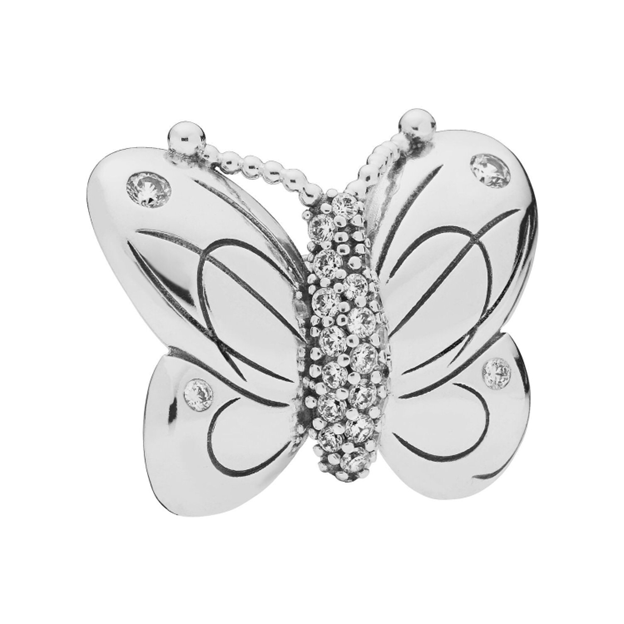 Sparkling Butterfly Pendant Charm