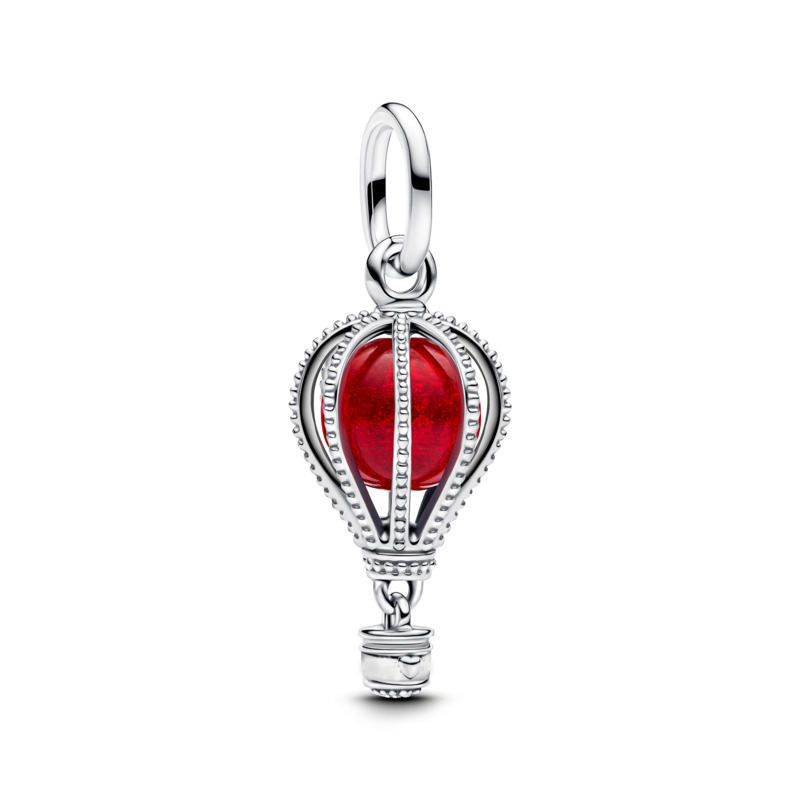 Hot Air Balloon Travel Charm - Red