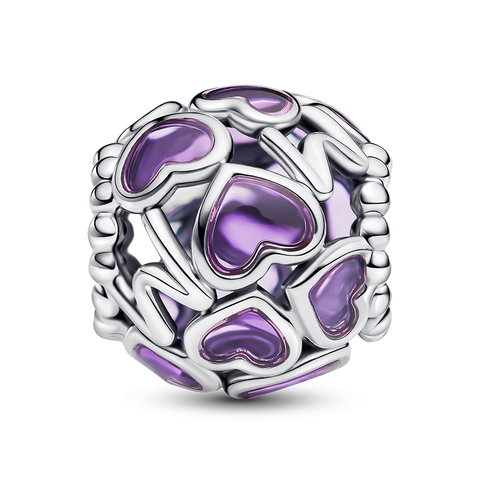 Openwork Hearts Mum Charm