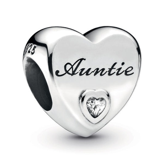Auntie Heart Charm