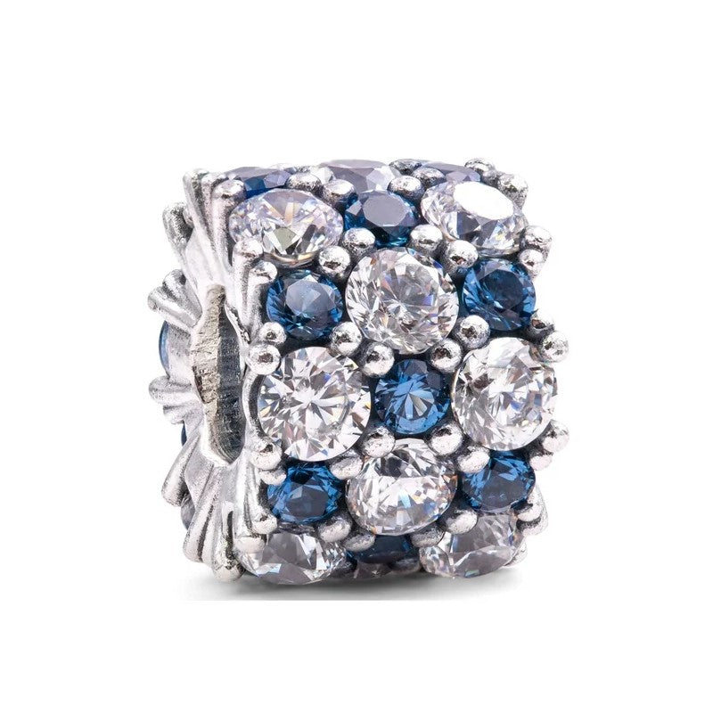 Blue & Clear Sparkle Barrel Charm