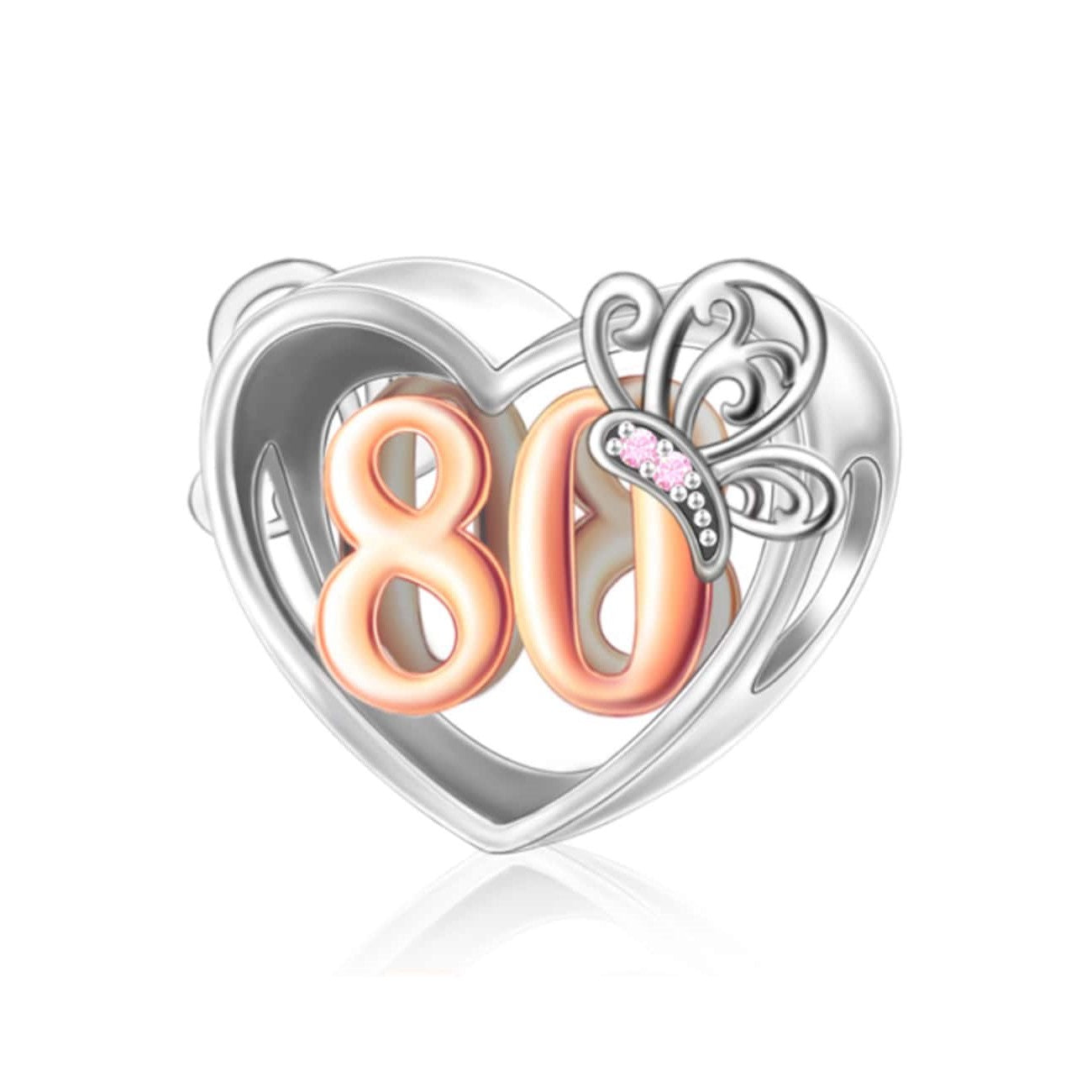 Birthday Butterfly Number Bead Charm