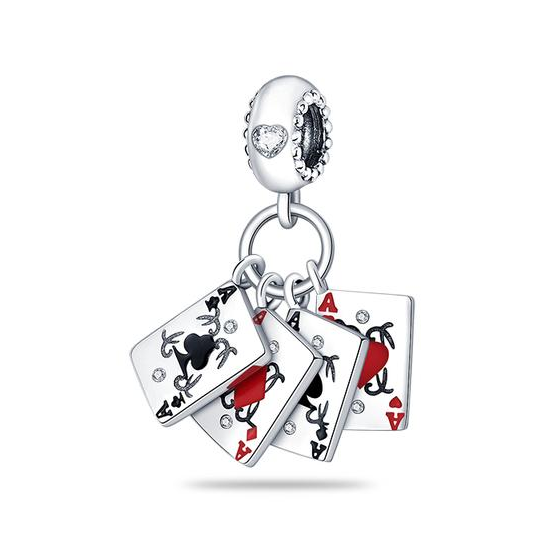 Poker Cards Dangle Charm