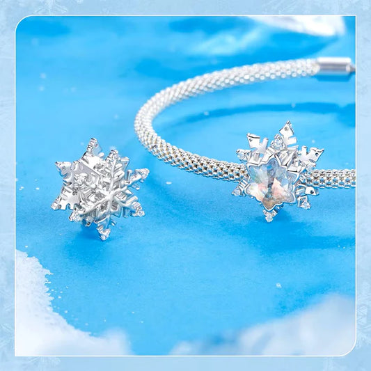 Ice Crystal Snowflake Charm