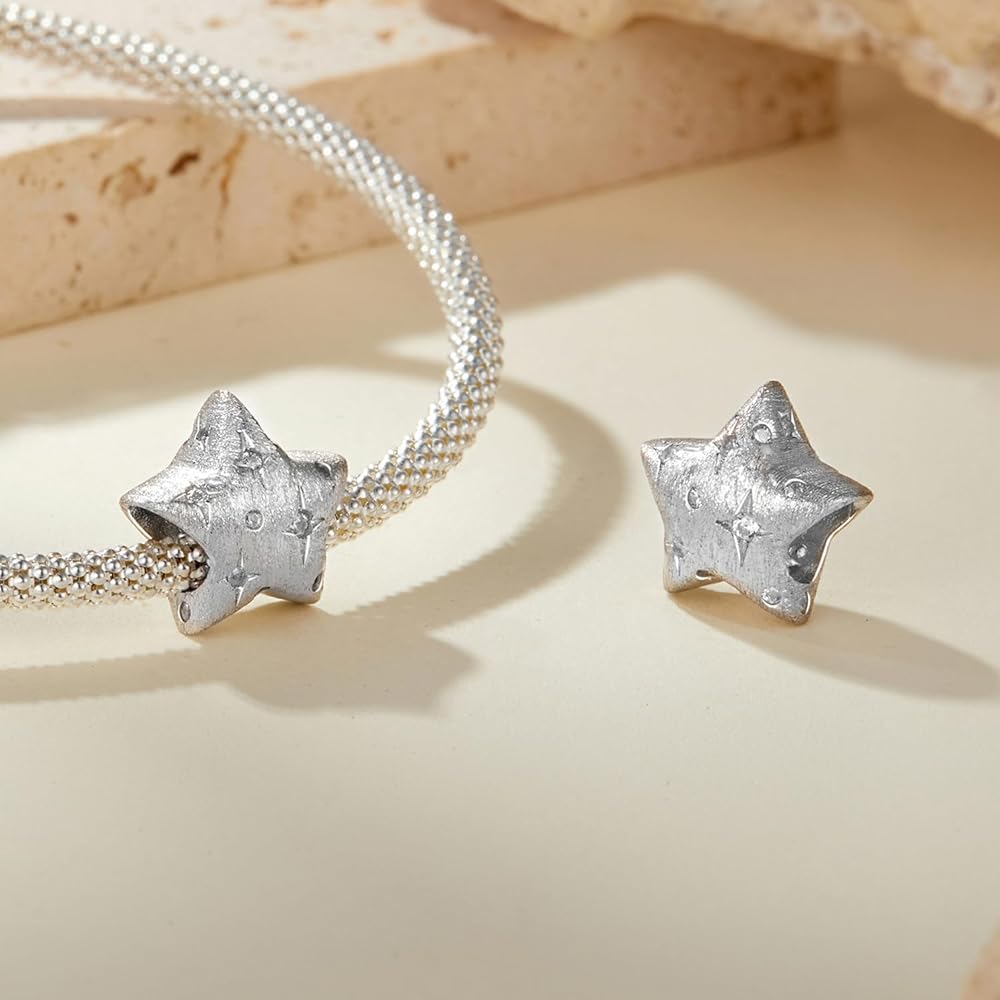 Satin Sparkling Star Charm