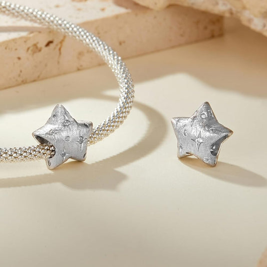 Satin Sparkling Star Charm