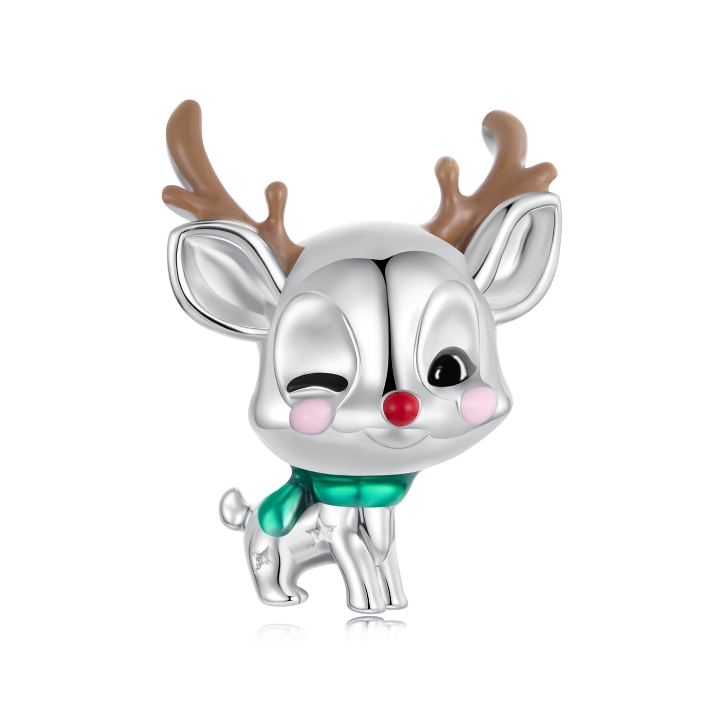 Cute Christmas Reindeer Charm - 2