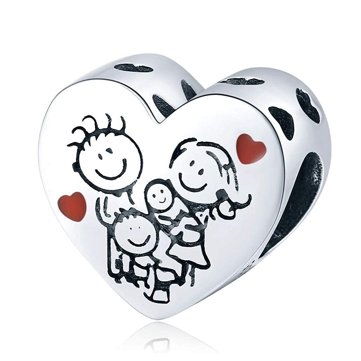Family Heart Charm