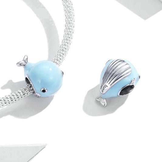 Little Blue Whale Charm