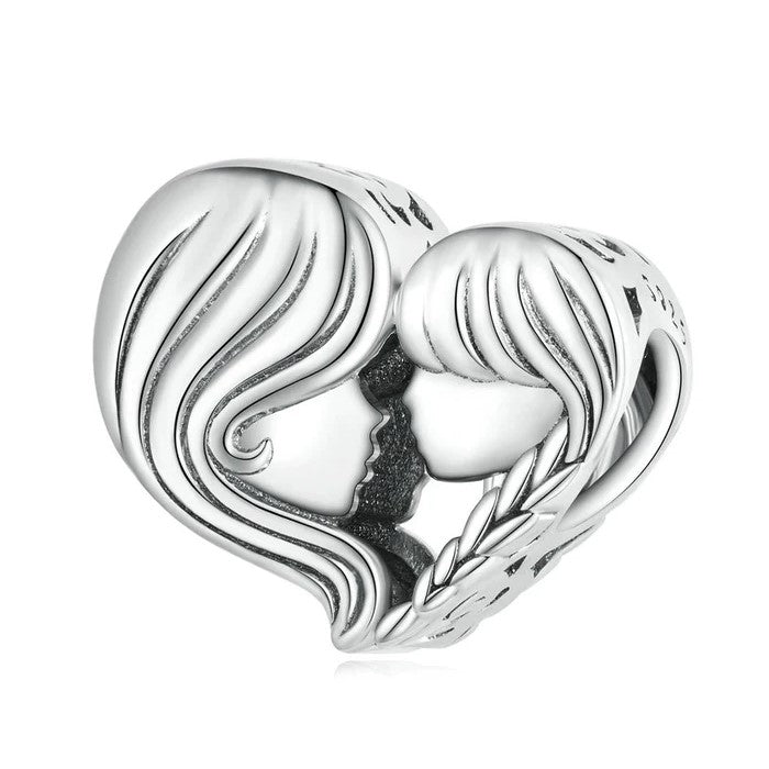 Mother & Daughter Silhouette Charm