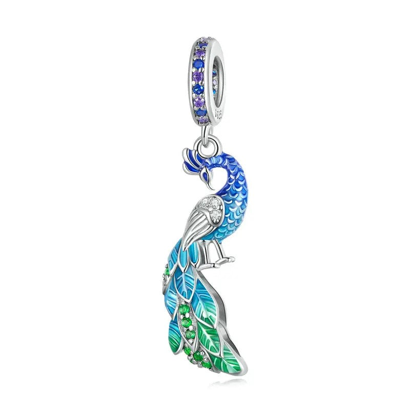 Peacock Dangle Charm