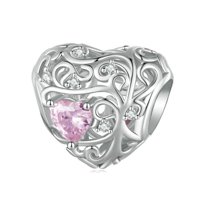 Life Tree Heart Charm