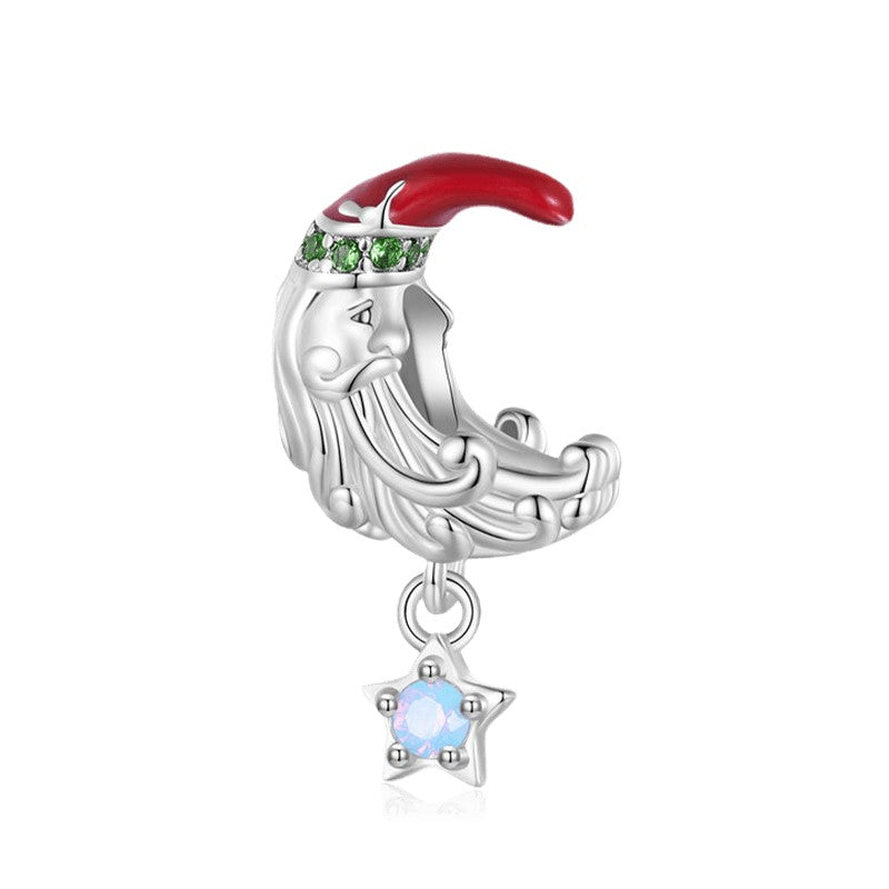 Moon Santa Charm