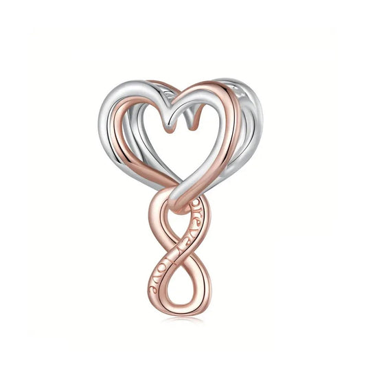 Infinite Love Heart Charm