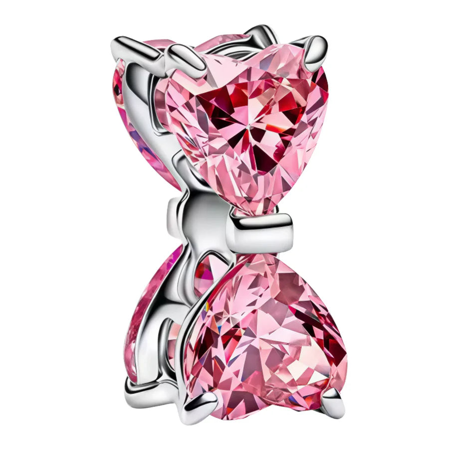 Sparkling Pink Bow Spacer