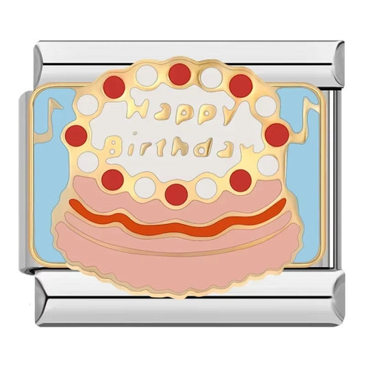 Birthday Cake Link - Pink