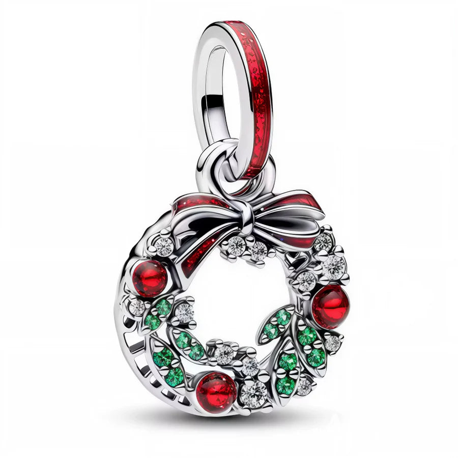 Christmas Wreath Dangle Charm