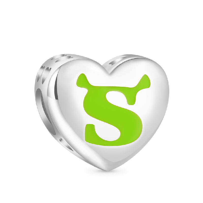 Shrek & Fiona Embrace Heart Charm